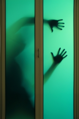 silhouette of a man asking for help